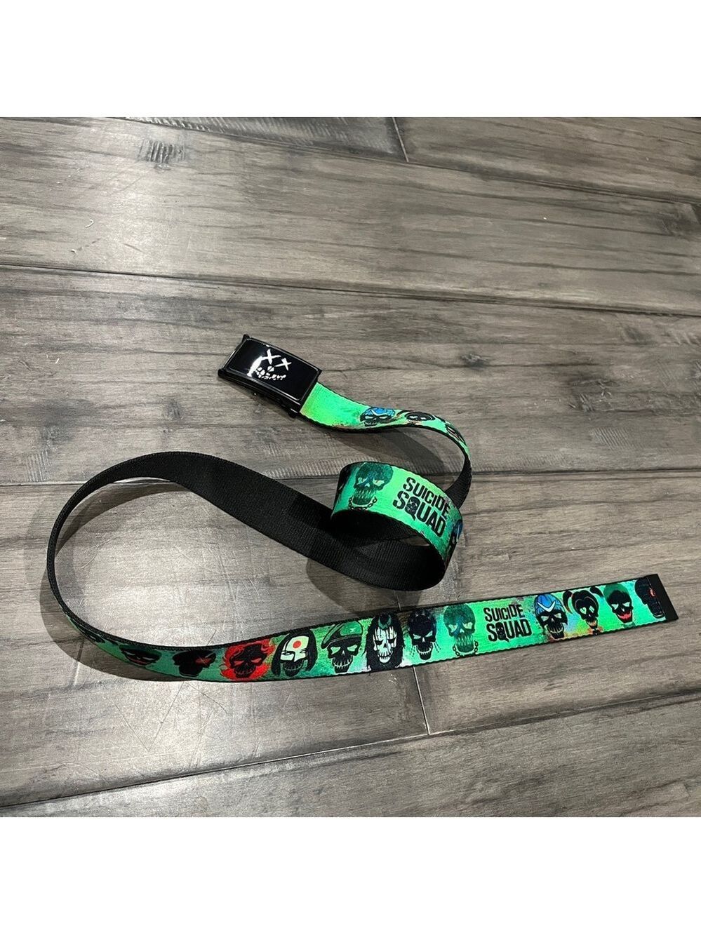 Suicide Squad DC Comics Bottle Opener Ratchet Belt - Adjustable 52.5 Inches